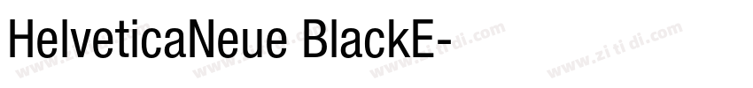 HelveticaNeue BlackE字体转换